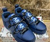Мужские кроссовки Dolce & Gabbana 2022-2023 синие кожаные