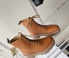 Женские ботинки Celine 2022 коричневые кожаные