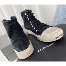 Мужские кеды Balenciaga 2022 черные текстильные