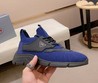 Мужские кроссовки Prada 2022 синие с черным комбинированные