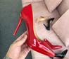 Женские туфли Christian Louboutin 2022 красные 11 см