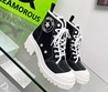 Женские ботинки Christian Dior D-Rise 2022 черные кожаные