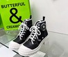 Женские ботинки Christian Dior D-Rise 2022 черные кожаные