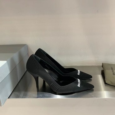 Женские туфли Balenciaga 2022 черные текстиль