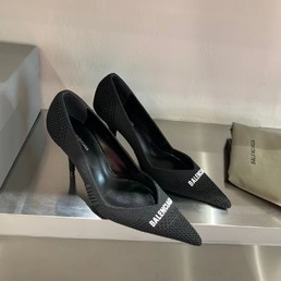 Женские туфли Balenciaga 2022 черные текстиль