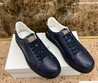 Мужские кроссовки Brunello Cucinelli 2022-2023 кожаные темно-синие