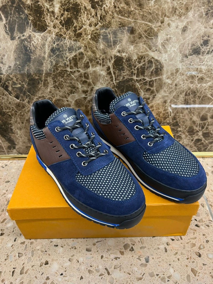 Мужские кроссовки Louis Vuitton 2022 синие комбинированные