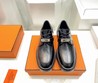 Женские ботинки Hermes 2022 черные кожаные