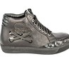 Мужские высокие кожаные осенние кроссовки Philipp Plein High Skull