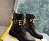 Ботинки Fendi 2022 кожаные черные