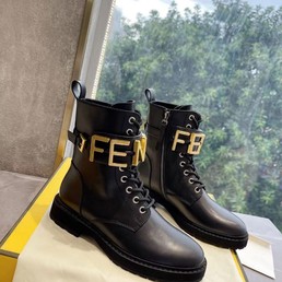 Ботинки Fendi 2022 кожаные черные
