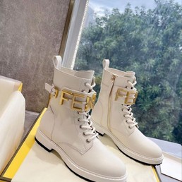Ботинки Fendi 2022 кожаные белые