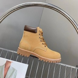 Мужские ботинки Celine 2022 коричневые замшевые