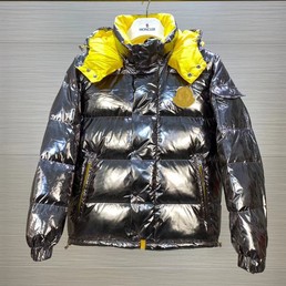 Мужская куртка Moncler серебристая