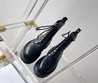 Женские ботинки Celine 2022 черные кожаные со шнуровкой