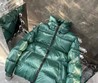 Мужская куртка Moncler зеленая на пуху