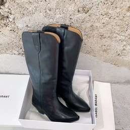 Женские сапоги Isabel Marant 2022 кожаные черные