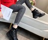 Женские ботинки Prada 2022 черные на шнурках