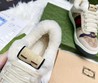 Мужские кроссовки Gucci 2022 бежевые текстильные