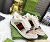 Мужские кроссовки Gucci 2022 бежевые текстильные