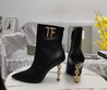 Женские кожаные ботильоны Tom Ford 2022 черные