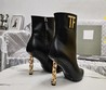 Женские кожаные ботильоны Tom Ford 2022 черные