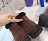 Женские высокие зимние кеды Prada 2022 коричневые замшевые