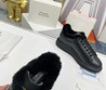 Кроссовки мужские Alexander McQueen 2022-2023 черные кожаные зимние