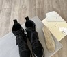 Женские замшевые ботинки Brunello Cucinelli 2022 черные на шнуровке