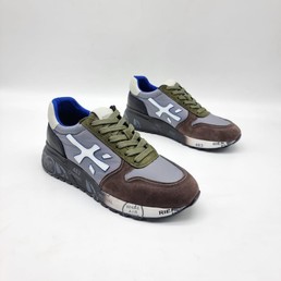 Кроссовки женские Premiata 2022-2023 серые с коричневым носом