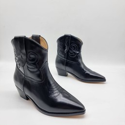 Женские ботинки Isabel Marant 2022 кожаные черные