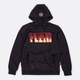 Мужская толстовка с капюшоном Philipp Plein черная