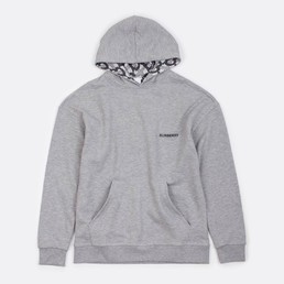 Мужская толстовка с капюшоном Burberry серая