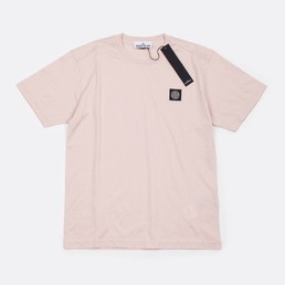 Мужская футболка Stone Island светло-розовая
