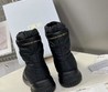 Женские ботинки Christian Dior 2022 черные нейлоновые с резиновой подошвой