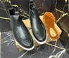 Мужские ботинки Loro Piana 2022 черные кожаные