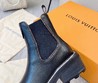 Женские ботинки  Louis Vuitton 2022 черные кожаные