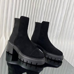 Женские ботинки Stuart Weitzman 2022 черные замшевые