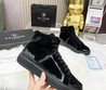 Кроссовки мужские зимние Balmain 2022-2023 черные замшевые
