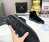 Кроссовки мужские зимние Balmain 2022-2023 черные замшевые
