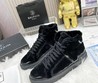 Кроссовки мужские зимние Balmain 2022-2023 черные замшевые
