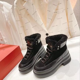 Женские ботинки Valentino 2022 черные зимние