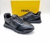 Мужские кожаные кроссовки Fendi 2022-2023 черные