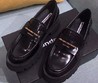 Женские лоферы Alexander Wang черные кожаные