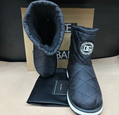Женские ботинки Dolce&Gabbana черные нейлоновые