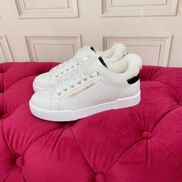 Женские кроссовки Dolce & Gabbana 2022 белые зимние