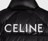 Женский пуховик Celine черный глянцевый