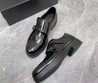 Мужские ботинки Prada 2022 черные кожаные