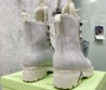 Женские высокие ботинки Off-White 2022 белые кожаные