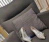 Женские туфли Jimmy Choo 2022 серые кожаные